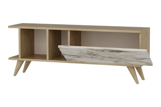 Meuble TV 1 abattant Liberty - 120 x 45 x 30 cm