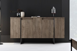 Buffet en noyer - 160 x 35 x 80 cm
