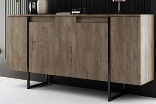 Buffet en noyer - 160 x 35 x 80 cm