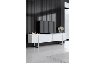 Meuble TV 2 abattants - 180 x 50 x 30 cm