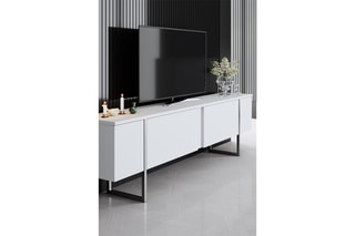 Meuble TV 2 abattants - 180 x 50 x 30 cm