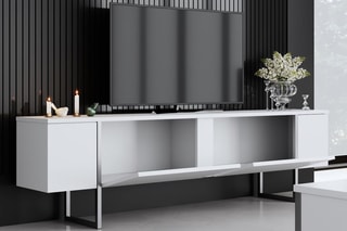 Meuble TV 2 abattants - 180 x 50 x 30 cm