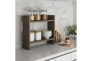 Etagère de cuisine 2 niveaux - 34 x 10 x 30 cm