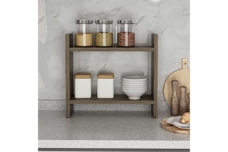 Etagère de cuisine 2 niveaux - 34 x 10 x 30 cm