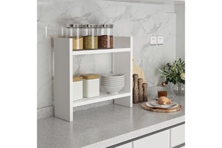 Etagère de cuisine 2 niveaux - 34 x 10 x 30 cm