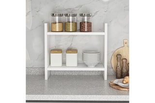 Etagère de cuisine 2 niveaux - 34 x 10 x 30 cm