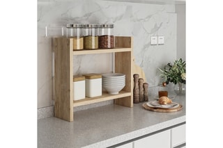 Etagère de cuisine 2 niveaux - 34 x 10 x 30 cm