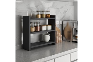 Etagère de cuisine murale 3 niveaux - 44 x 10 x 40 cm