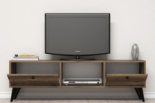 Meuble TV 2 abattants - 138 x 43 x 30 cm