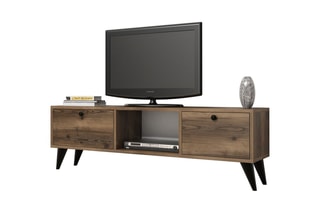 Meuble TV 2 abattants - 138 x 43 x 30 cm