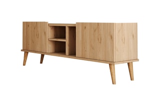 Meuble TV 2 abattants - 150 x 52 x 34 cm