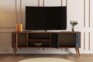 Meuble TV 3 portes - 150 x 52 x 34 cm