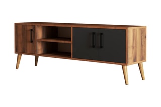 Meuble TV 3 portes - 150 x 52 x 34 cm