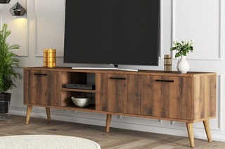Meuble TV 3 abattants - 180 x 53 x 35 cm