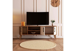 Meuble TV 3 portes - 150 x 52 x 34 cm