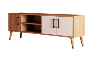 Meuble TV 3 portes - 150 x 52 x 34 cm