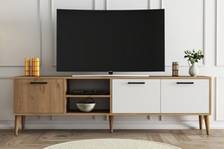 Meuble TV 3 abattants - 180 x 53 x 35 cm