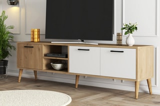 Meuble TV 3 abattants - 180 x 53 x 35 cm