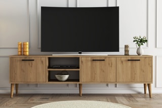 Meuble TV 3 abattants - 180 x 53 x 35 cm