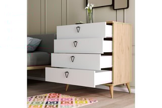 Commode 5 tiroirs - 80 x 45 x 90 cm