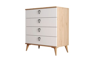 Commode 5 tiroirs - 80 x 45 x 90 cm