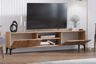Meuble TV 2 abattants - 180 x 55 x 31 cm
