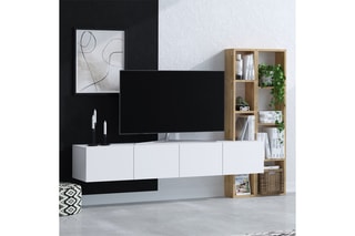 Meuble TV Pana 4 portes - 182 x 25 x 32 cm