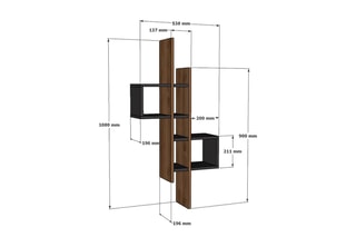 Etagère murale - 53,8 x 19,6 x 108 cm