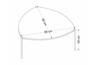 Table basse Lenny - 90 x 40 x 89 cm