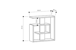 Table d'appoint - 55 x 57 x 20 cm