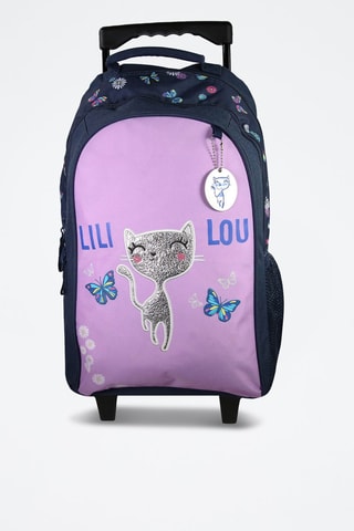 Sac à dos roulettes Lili Lou - Violet