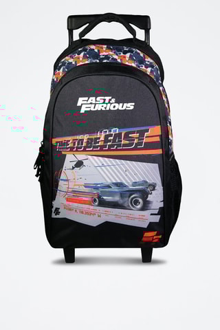 Sac à dos à roulettes Fast And Furious - Noir
