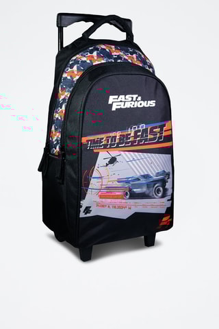Sac à dos à roulettes Fast And Furious - Noir