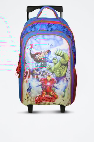 Sac à dos à roulettes Avengers Marvel - Bleu roi et rouge