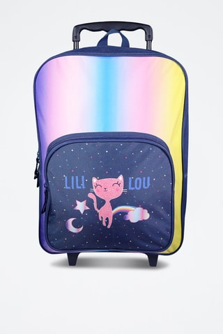 Sac à dos roulettes Lili Lou - Bleu marine