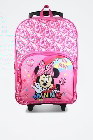 Sac à dos à roulettes Minnie Disney - Rose