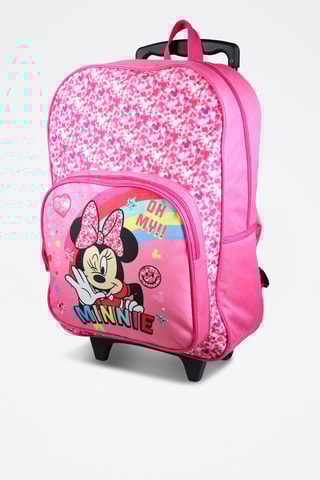 Sac à dos à roulettes Minnie Disney - Rose