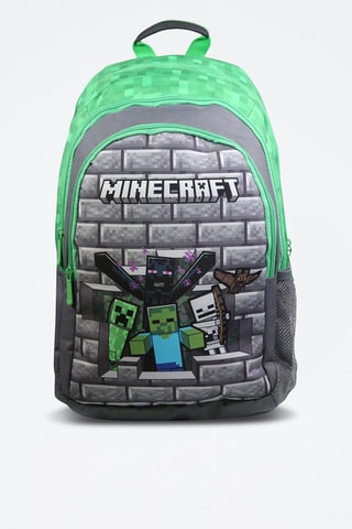 Sac à dos Minecraft - Gris et vert