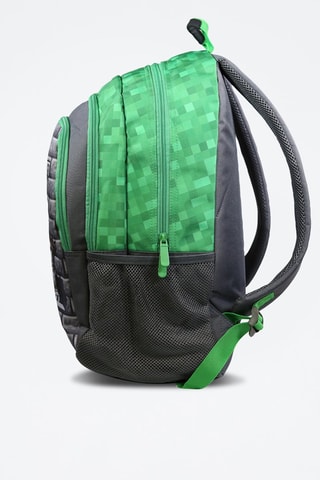 Sac à dos Minecraft - Gris et vert