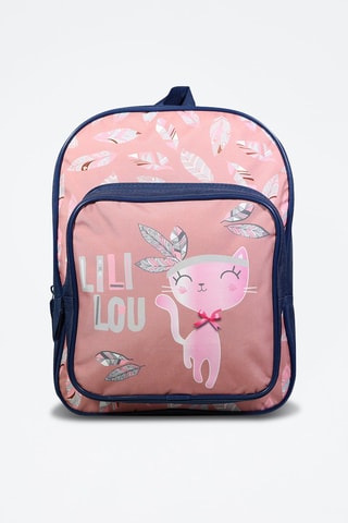 Sac à dos Lili Lou - Bleu marine et rose