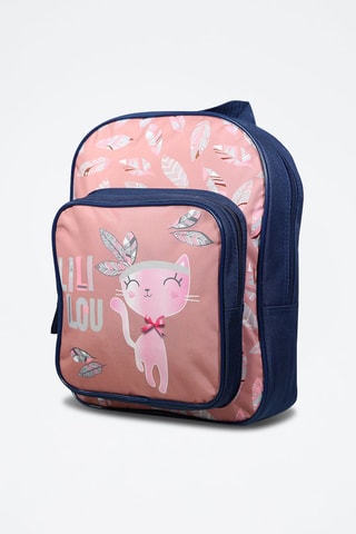 Sac à dos Lili Lou - Bleu marine et rose