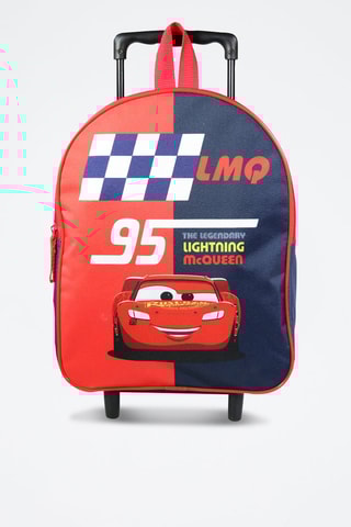 Sac à dos à roulettes Cars Disney - Bleu marine et rouge