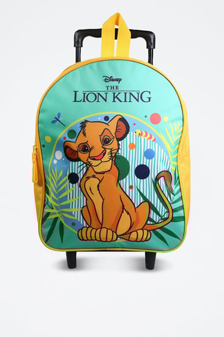 Sac à dos à roulettes Simba le Roi Lion Disney - Turquoise et jaune