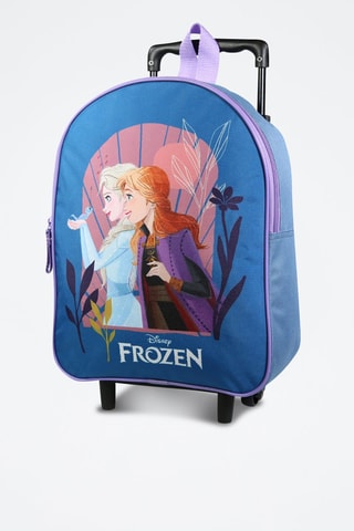 Sac à dos à roulettes Elsa et Anna La Reine des Neiges Disney - Bleu