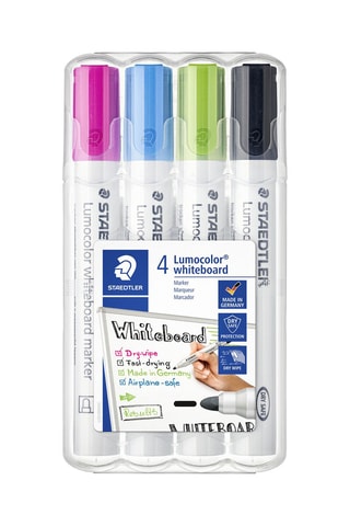 4 marqueurs effaçables Lumocolor®
