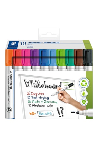 10 marqueurs effaçables à sec Lumocolor® - 10 encres