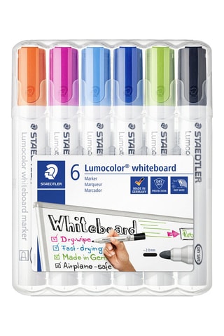 6 marqueurs effaçables Lumocolor®