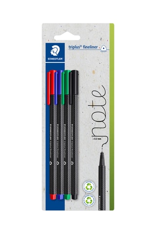 4 feutres Triplus® fineliner 334 - 4 encres