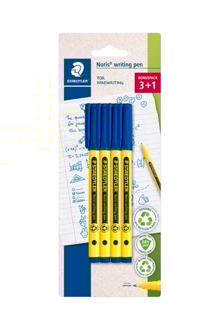 3 feutres d'écriture Noris® writing pen 307 - Bleu