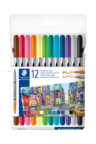 12 feutres de coloriage Staedtler® 3200 - 12 encres